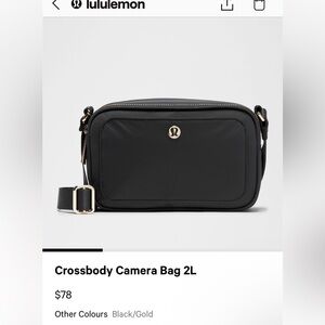 Lululemon Black Crossbody Camera Bag